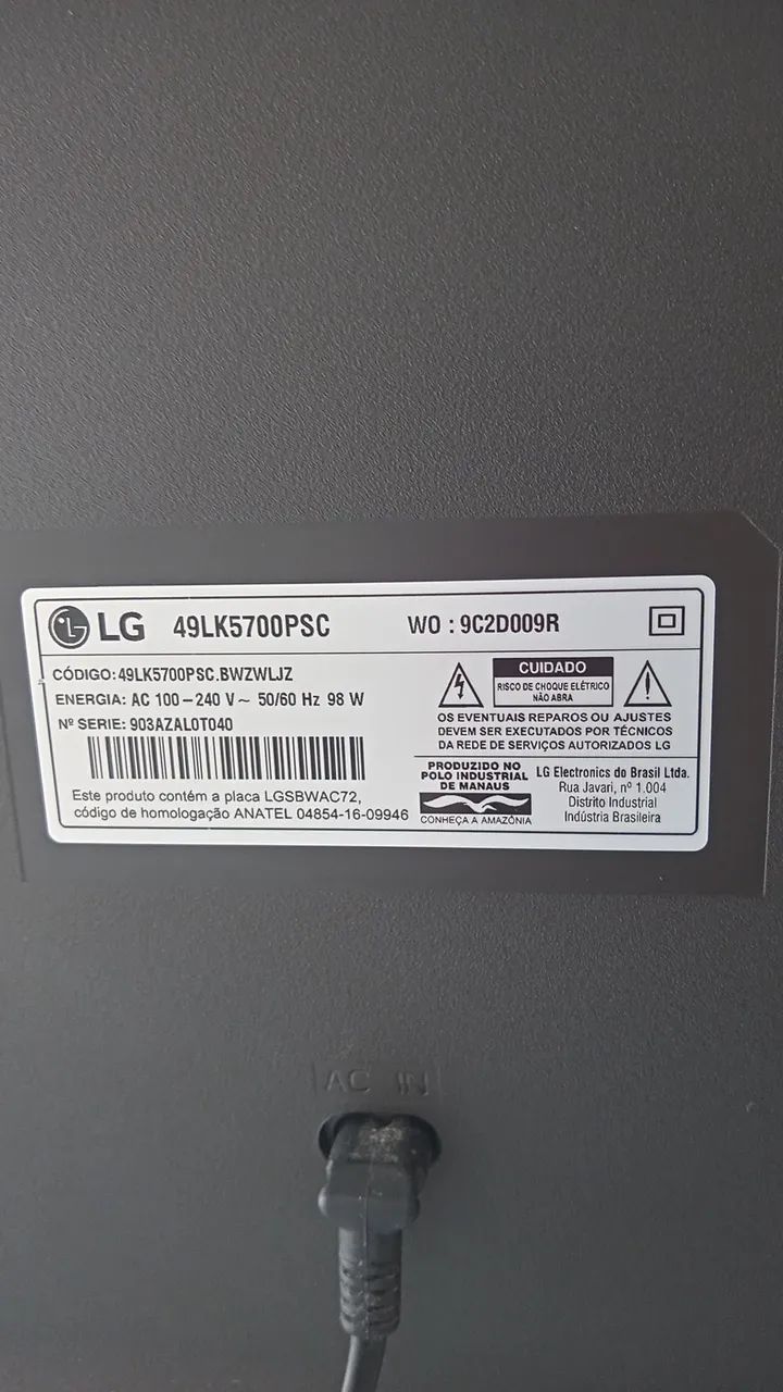 TV Smart  49' polegadas LG com defeito  - Foto 4