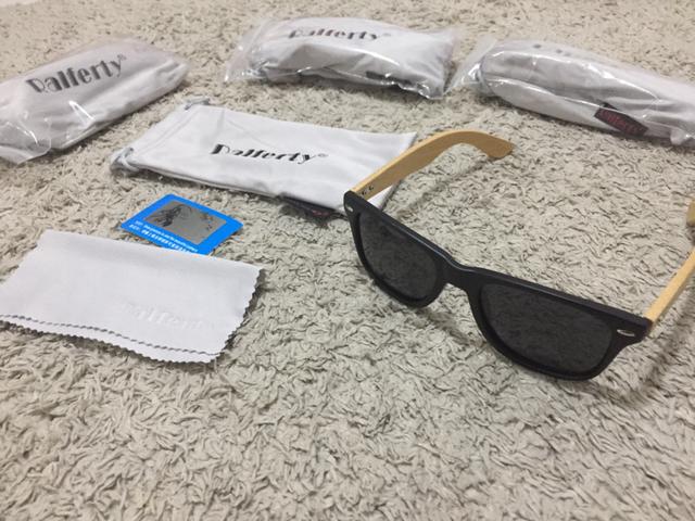 Somente hoje e amanhã Oculos Sport haste em bambu lente polarizada - Foto 2