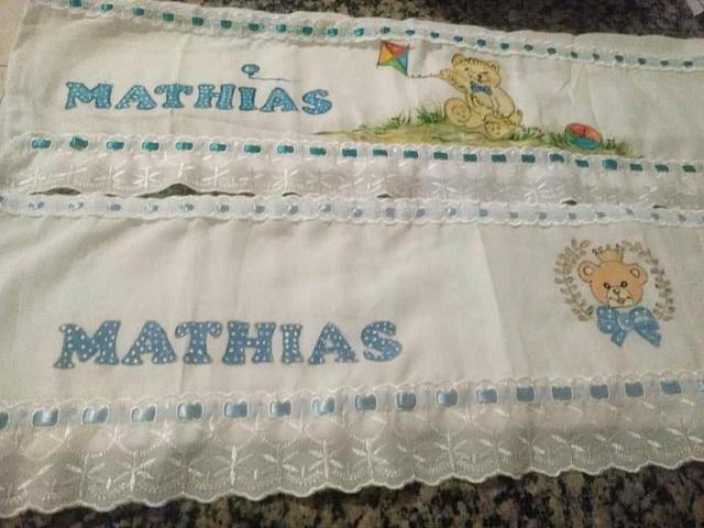 Fralda com pintura feito a mão por encomenda - Foto 4