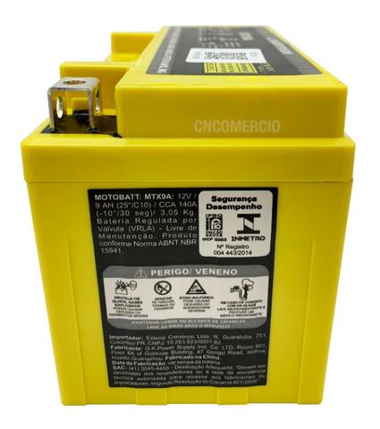 Bateria Gel Motobatt Mtx9a Ytx9-bs Cb500 Vt600 Cb600 Cbr900 XT 600 - Foto 3