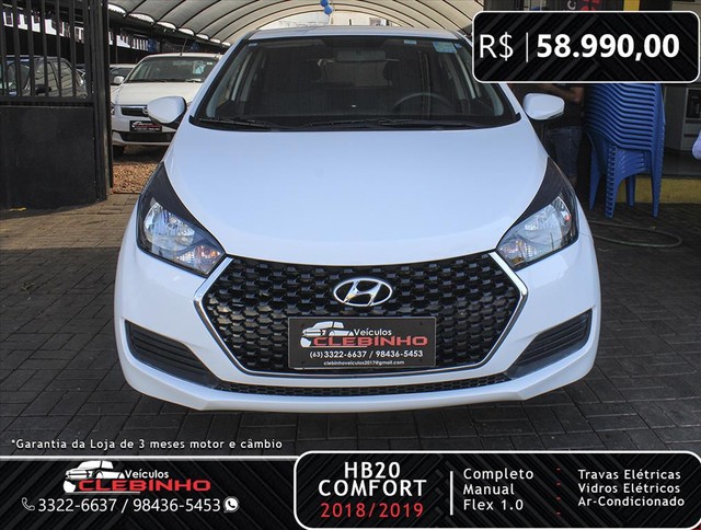 HYUNDAI HB20 1.0 COMFORT PLUS 12V FLEX 4P MANUAL