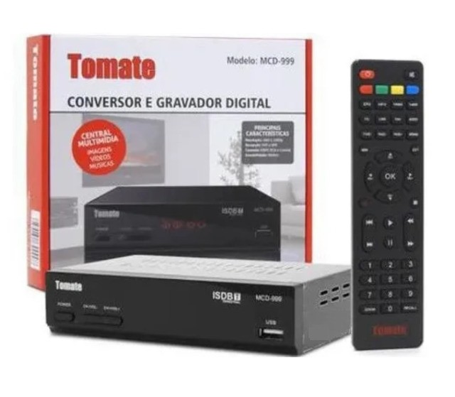 Conversor Tv Digital Hdtv Hdmi Com Função Gravador Usb - Tomate