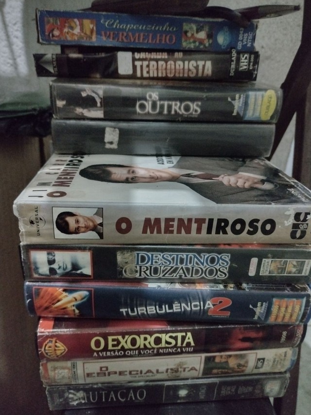 Vhs fitas de vídeo para artesanato ou assistir com 5 unidades