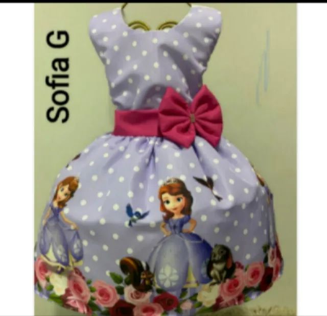 Vestido Infantil Temático - Princesa Sofia