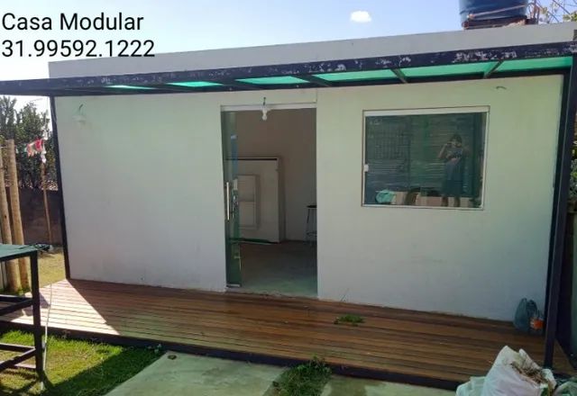 Container Casa Pronta kit net em BH sitio chacara etc modelos diversos ou projetos - Foto 2