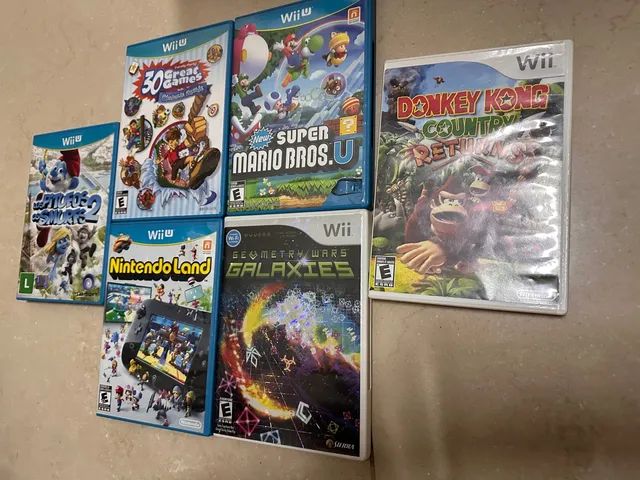 Lote de Jogos Nintendo Wii e Wii U Original - Videogames - Água