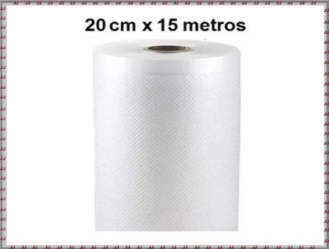 Embalagem a vácuo com ranhuras - rolo de 15 metros x 20 cm - Foto 2