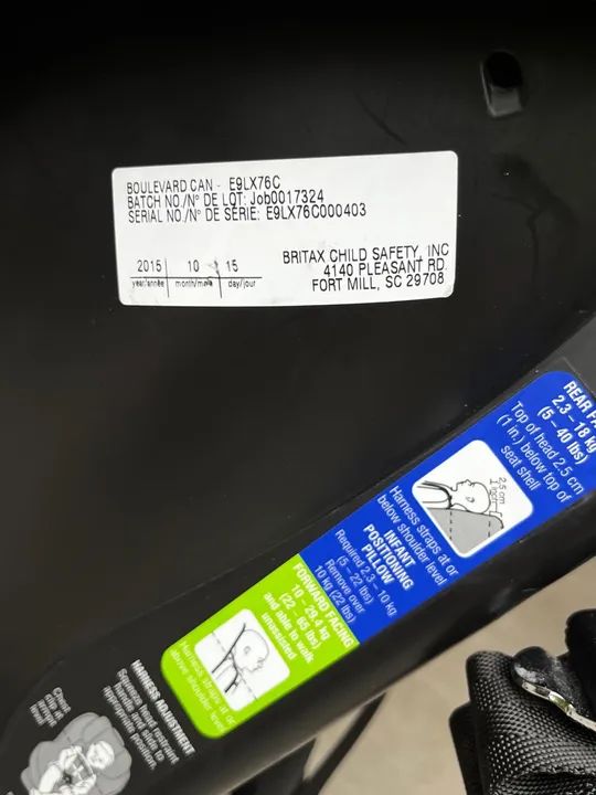 Cadeirinha de bebê Britax Boulevard safecell impact protection - Foto 3