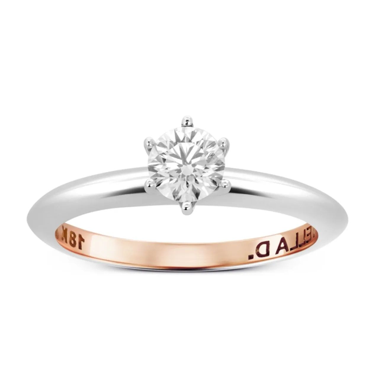 Anel De Noivado Stella Diamonds Forever 15 Ouro Branco 18k 40 Pontos - Foto 2