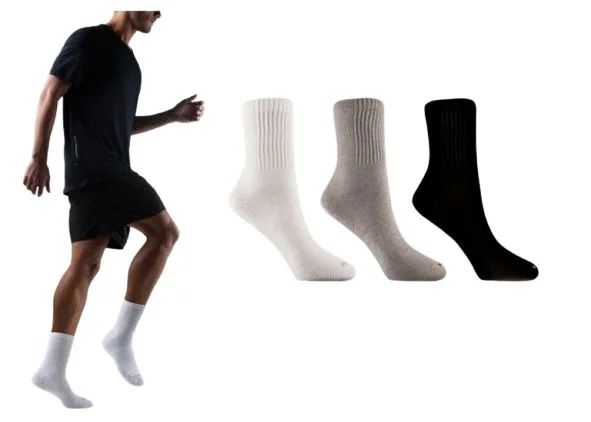 Kit 3 pares meias  cano alto 43-45