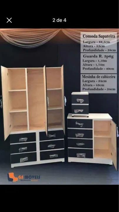 MEGA PROMOÇÃO KITS GUARDA ROUPA A PARTIR DE 1.000  - Foto 4
