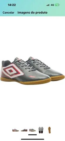 Chuteira Umbro Tam 40 Frame Futsal Cinza! Novo!