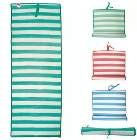 Esteira De Praia Listras 170x60cm Wx5539 Wellmix Funs - Foto 2