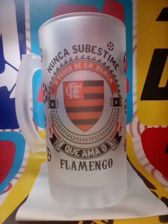 Caneca de Chopp 475ml Vidro Temperado 