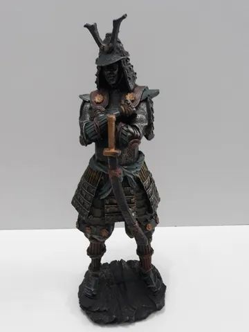guerreiro samurai em resina - peça única - nova