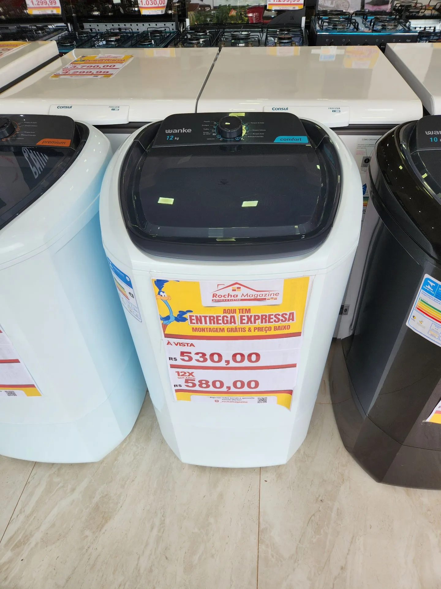 Máquina de Lavar Roupa Wanke 12kg
