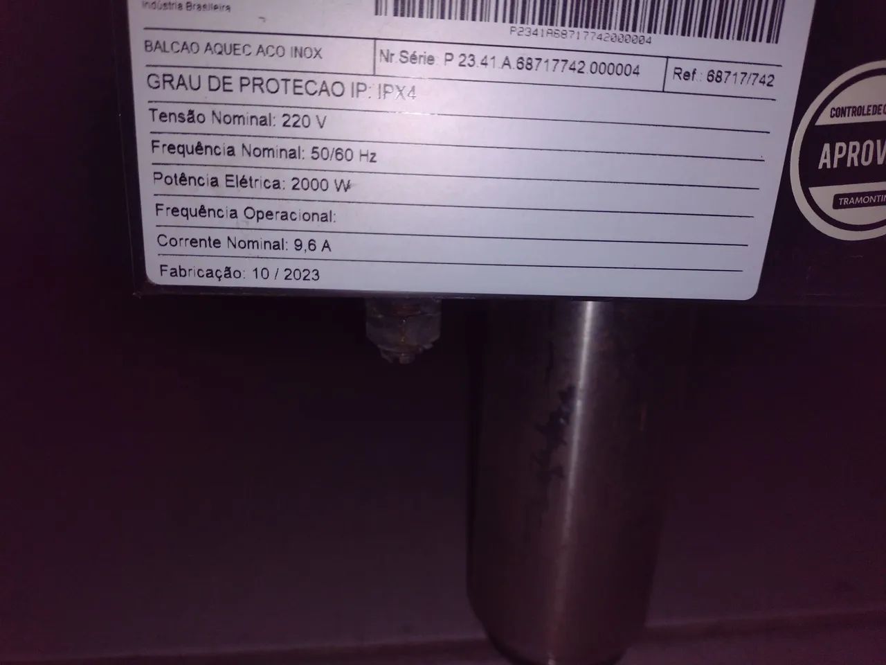 Balcão aquecido de Aço Inox Tramontina 220 novo - Foto 4