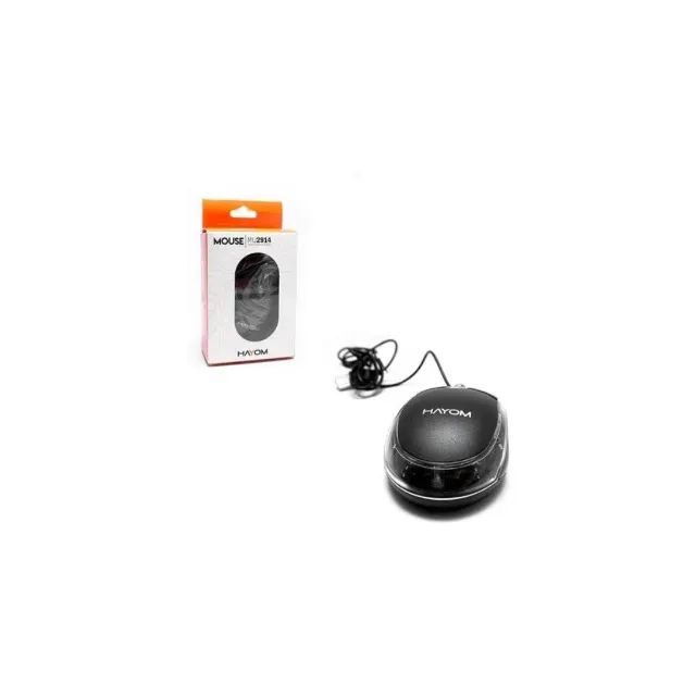 Mouse Optico Usb Com Fio Office Preto - Foto 4