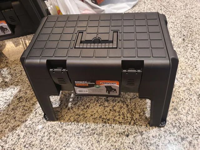Banqueta Com Compartimento Multiuso Novo + Entrega grátis na Hora  - Foto 2
