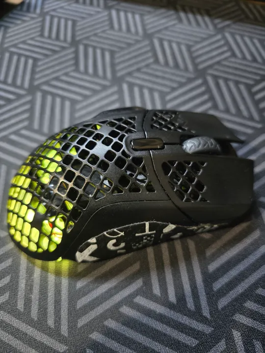 Mouse SteelSeries Aerox 5 personalizado com feets extra