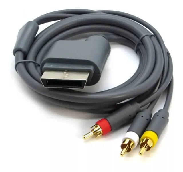 Cabo Av Audio E Video Composto Xbox 360 S Slim Ar - Loja Natan Abreu