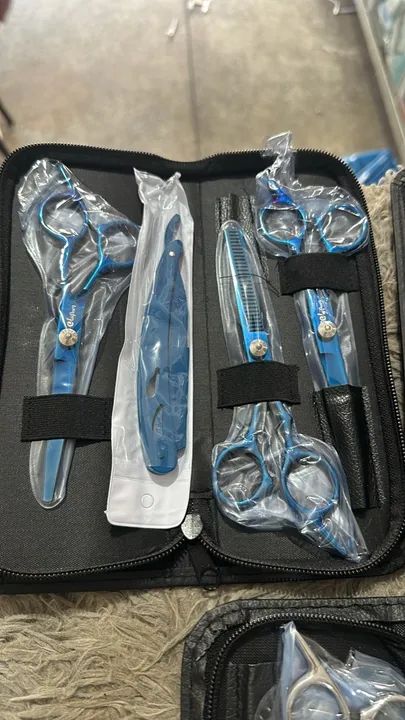 Kit tesoura tesoura profissional 5 em 1 - Foto 3