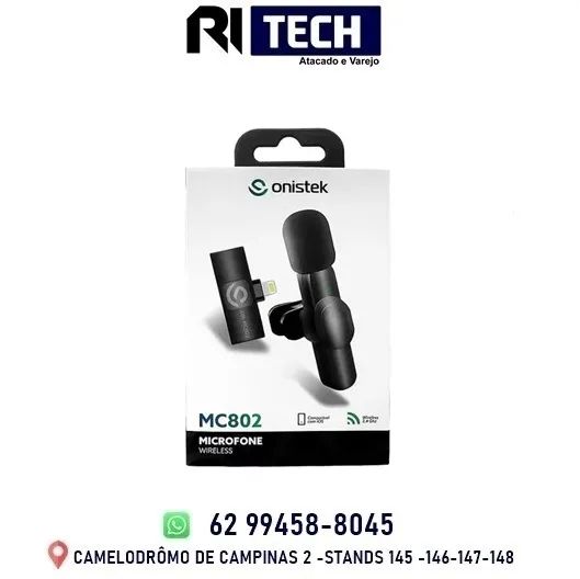 Microfone Lapela Sem Fio Wireless Lightning Iphone 