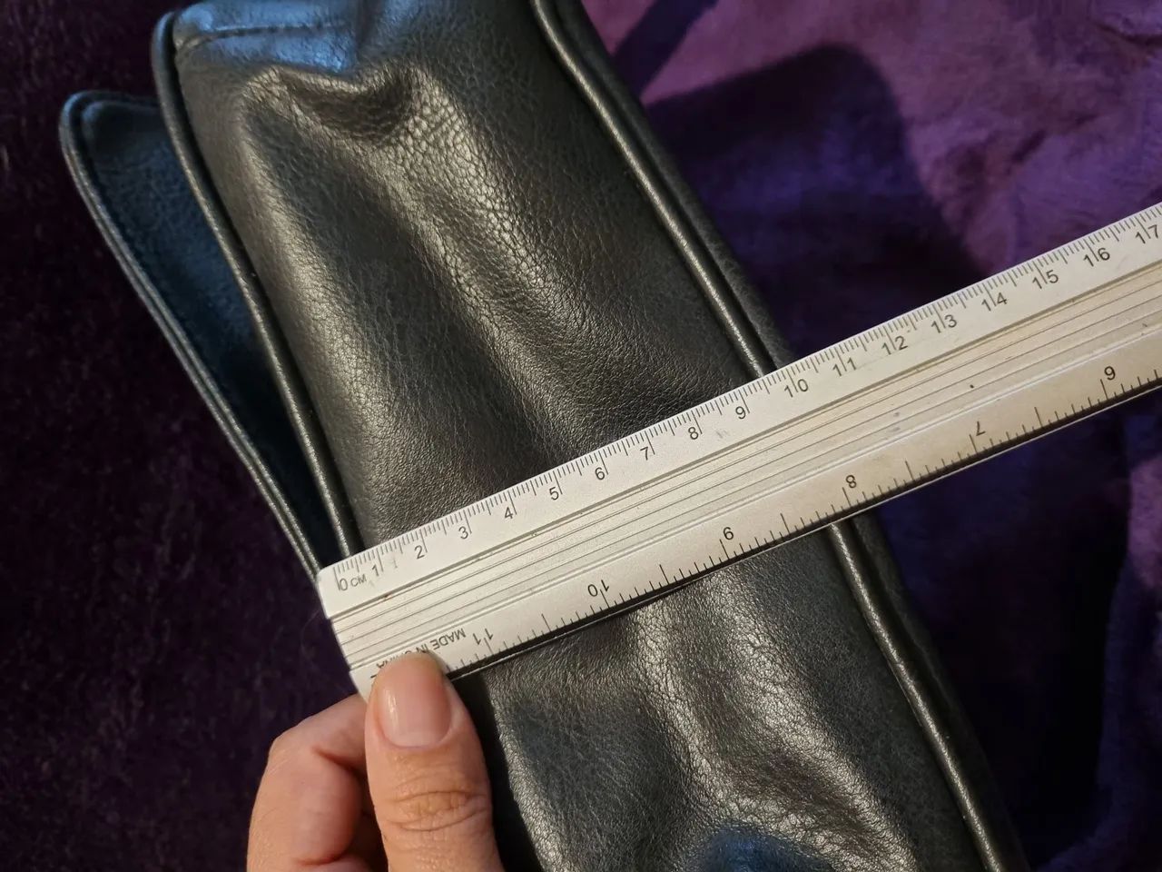 Desapego bolsa em couro  - Foto 3