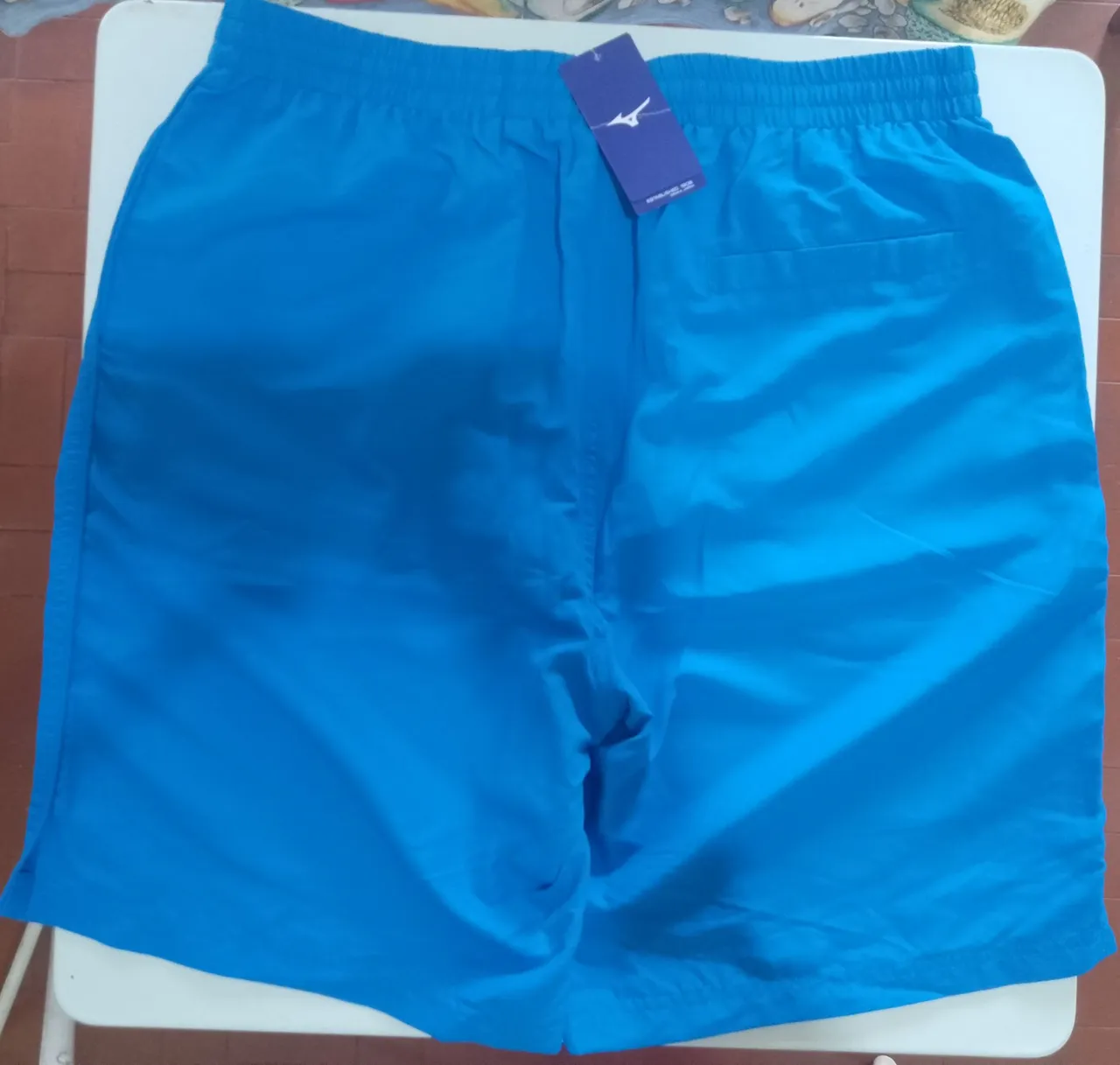 Bermuda Mizuno original básica rip stop 3, azul Royal, tamanho GG/46 nova com etiqueta.