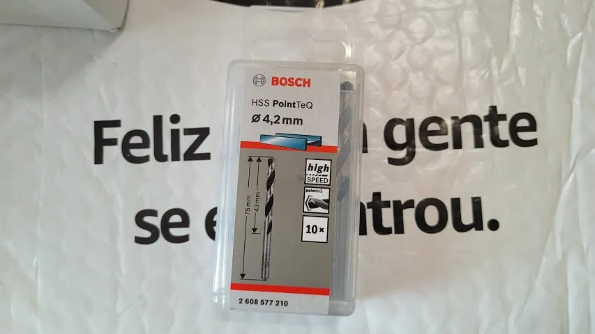 L226) Brocas Bosch Hss Point Teq diam 4,2mm - novas 10 unidades