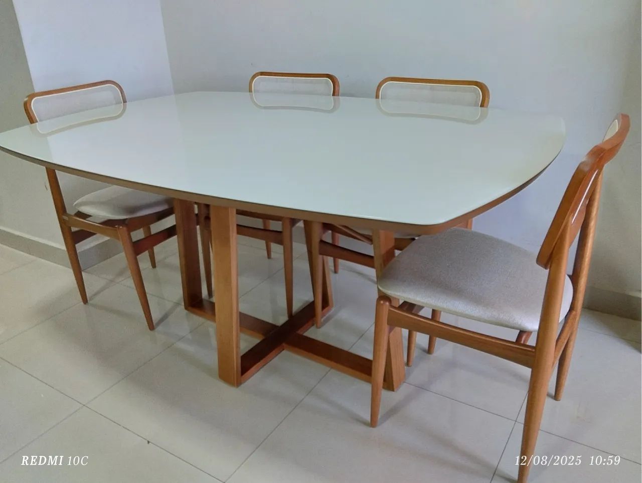 Mesa nova completa madeira  - Foto 4