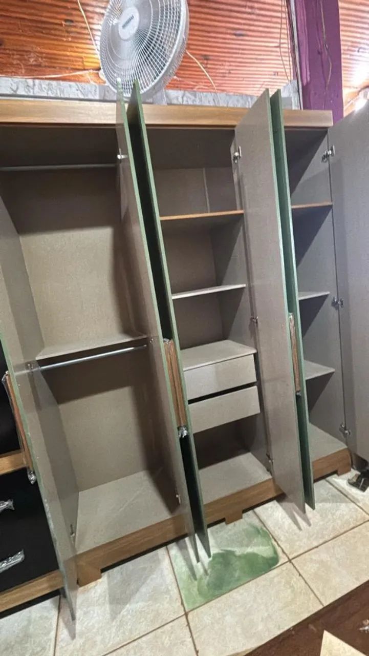 Promoção Guarda-roupa 6 Portas Verde - Novo - Foto 2