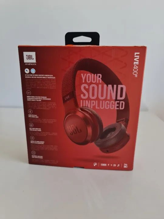 Fone De Ouvido On-ear Sem Fio JBL Live 400bt Vermelho - Foto 6