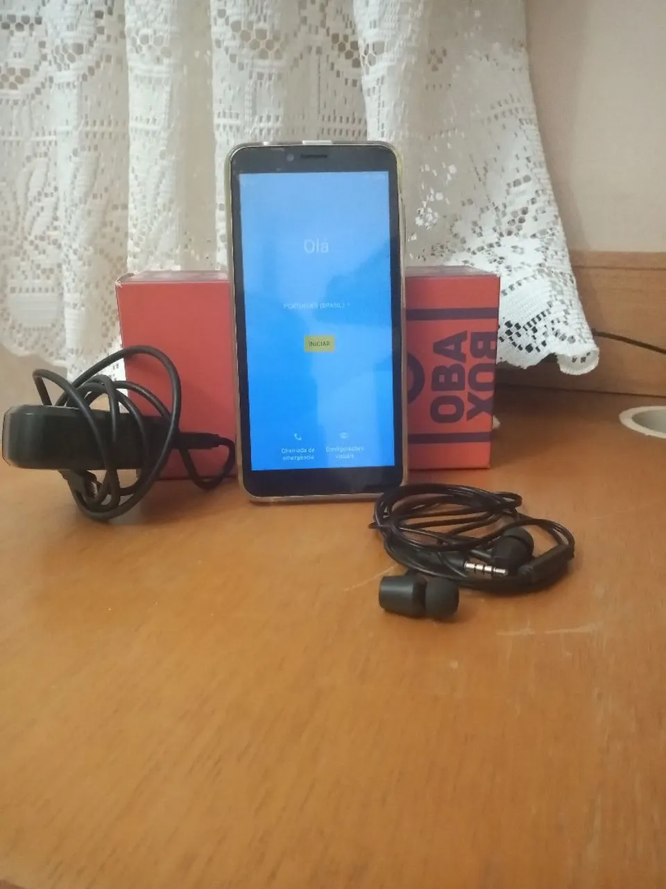 Smartphone Obasmart 4G conecta dentro da caixa - PROPRIO PARA IDOSOS