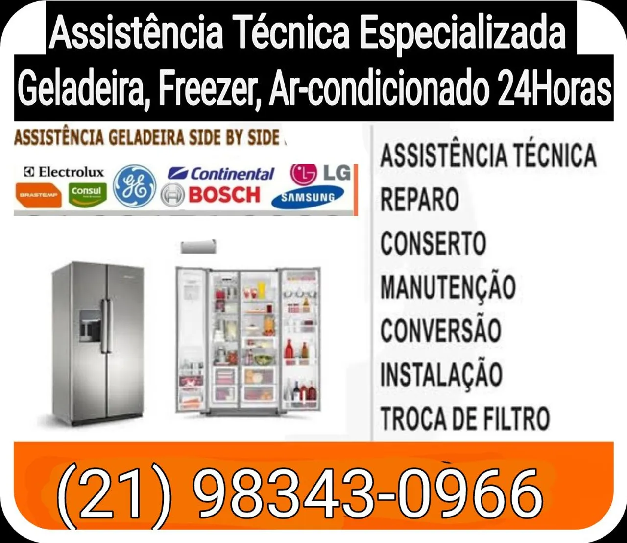 Conserto de geladeira e assistência técnica de cervejeira e freezer
