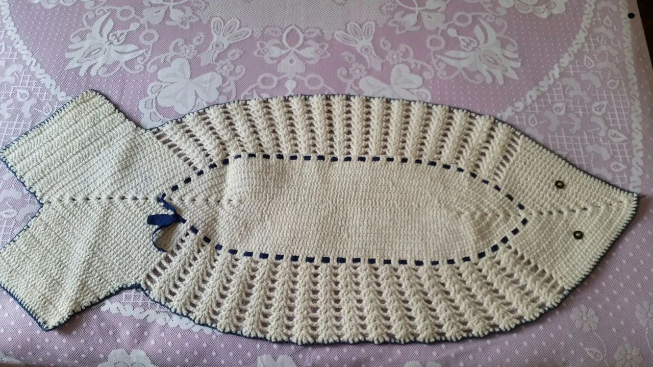 Caminho de Mesa/Tapete de Crochê Artesanal - Foto 6