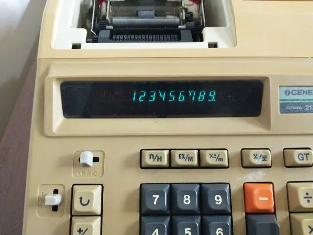 Calculadora General Teknika 2120pd Antiga Funcionando Leia  - Foto 6
