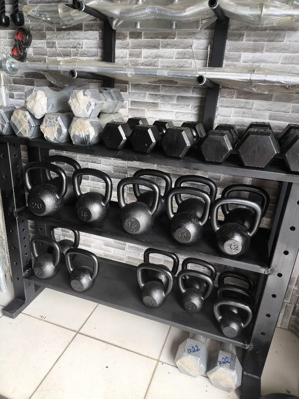Kettebel para crossfit e academia 