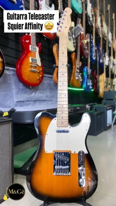Guitarra Squier Telecaster Affinity seminova  - Foto 5