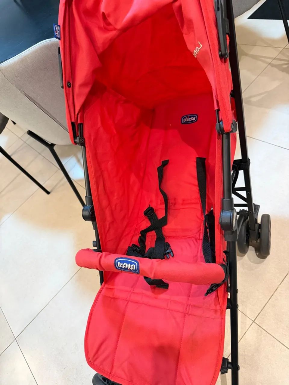 Carrinho de Bebê Chicco Vermelho - Foto 3