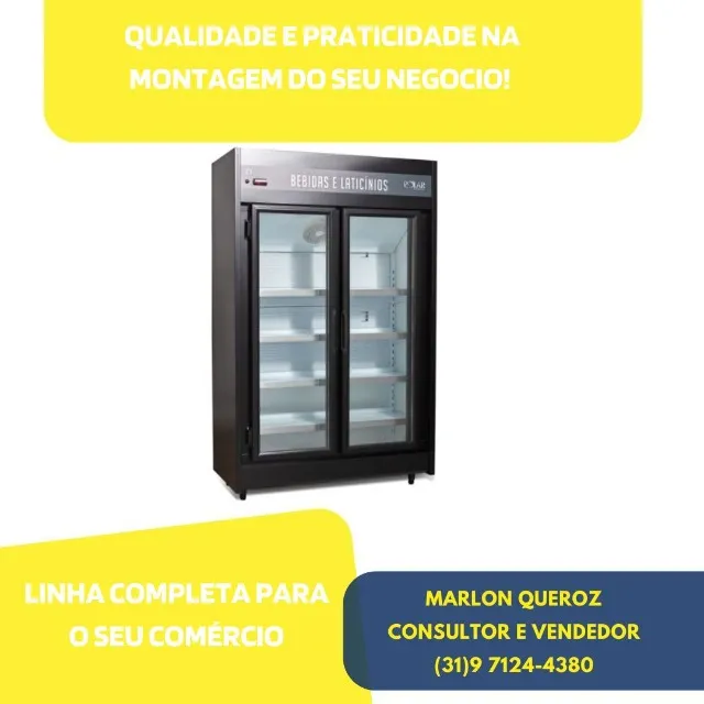 Expositor Refrigerado  Polar 1.25m 2 Portas PEVCA