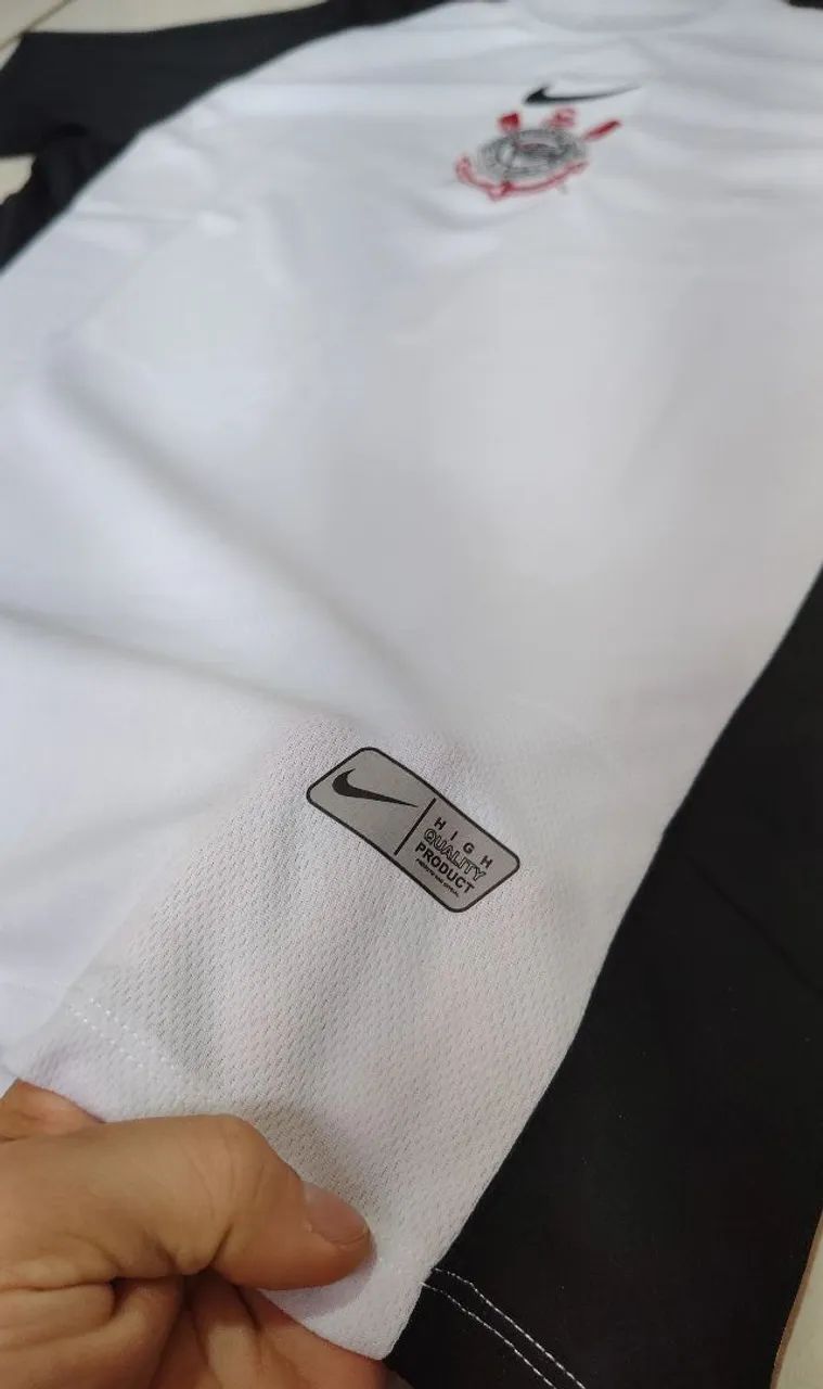 Nova Camisa Corinthians branca 2025 dri-fit (P, M e G) - Foto 3