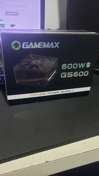 Fonte Gamemax GS600 600W - Nova