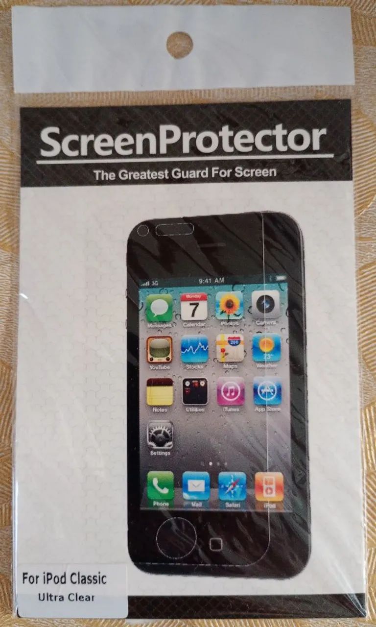 Protetor de tela para iPod classic ultra transparente 