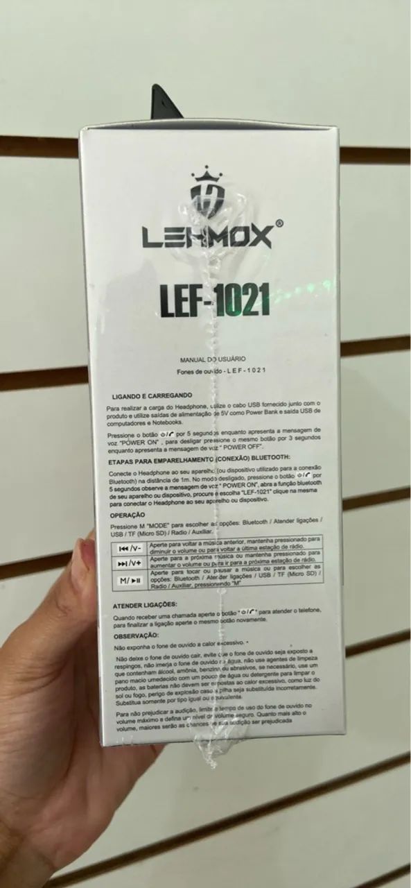 Fone de Ouvido Bluetooth LEHMIX LEF-1021 - Foto 3