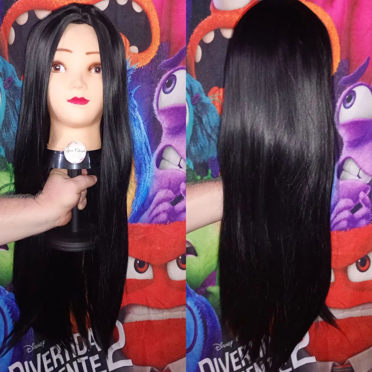 Peruca de Cabelo Liso Preto -  Aguiar Extensão Hair  - Foto 5