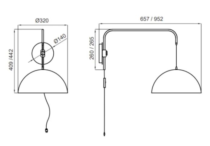 Arandela Cor e Luz Yoná Preta - Nova ainda embalada - Foto 2
