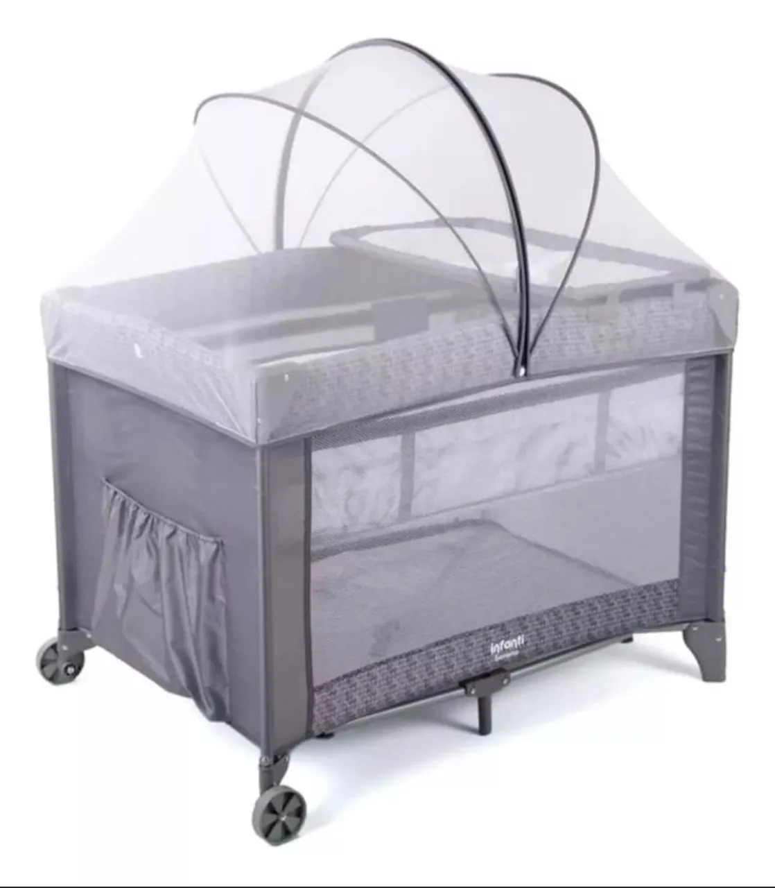 Berço portátil com mosquiteiro, Trocador e Colchão - ideal para viagens!