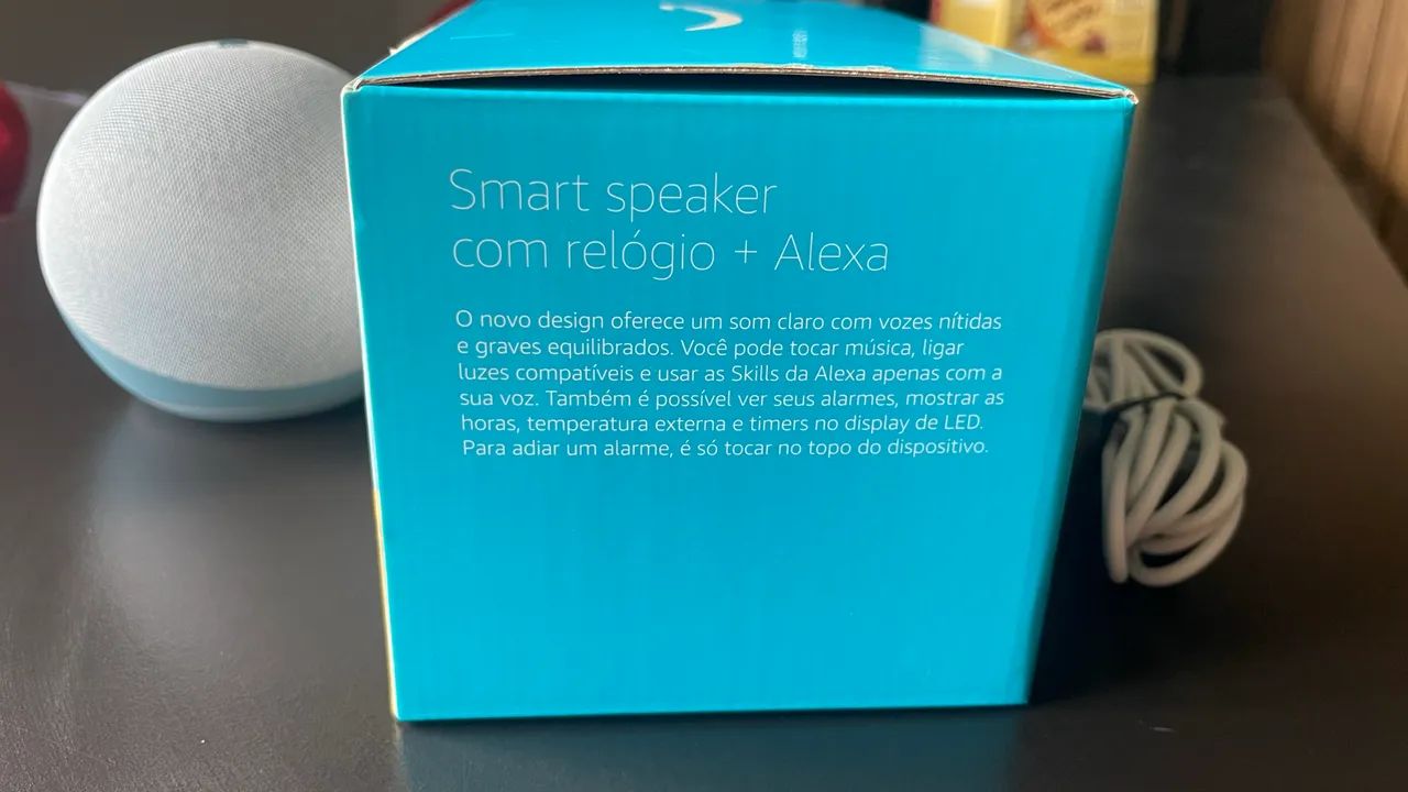 Echo dot 4 com relógio - Foto 4