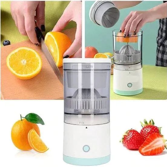 Espremedor Elétrico de Laranja e Frutas Portátil Recarregável via USB - Foto 3